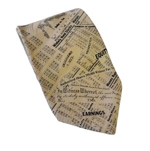 Museum Artifacts | Stock Market/Wall Street Themed 100% Silk made is USA Tie
